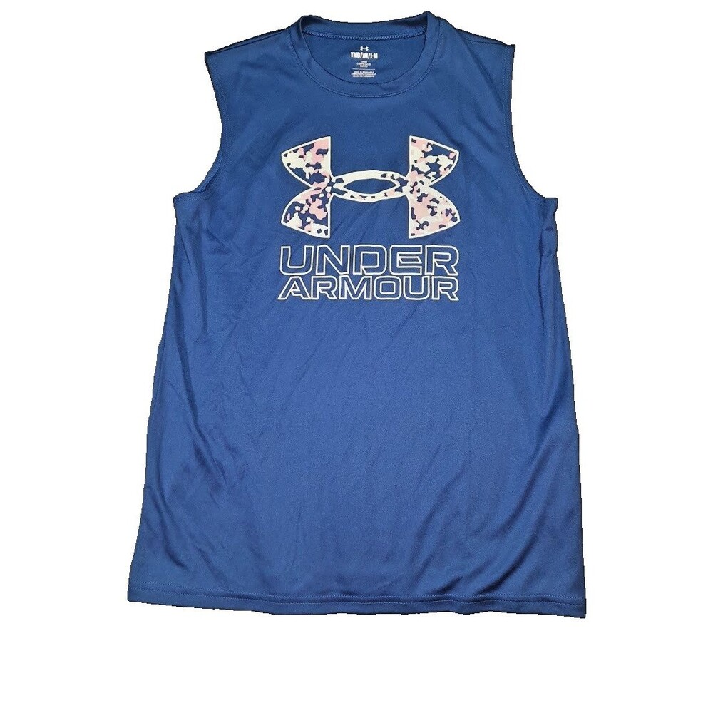 Under Armour youth Medium Royal Blue sleeveless Excellent Sports Tank top